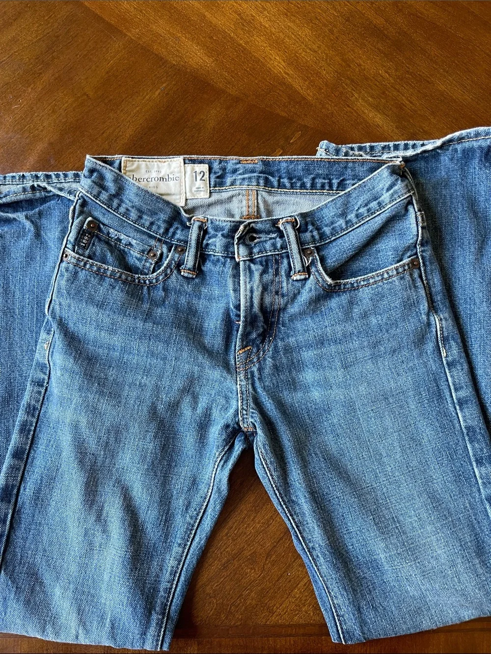 Abercrombie & Fitch Kids Blue Slim Boot Jeans